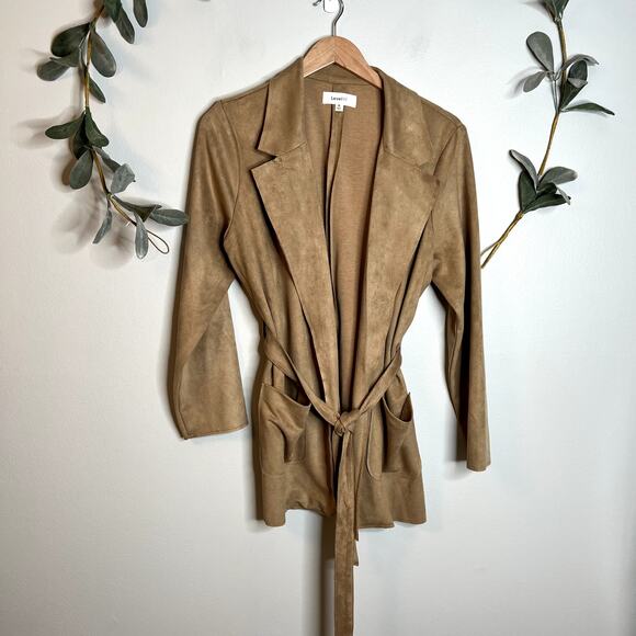 Level 99 Suede Tie Waist Jacket - Picture 1 of 5